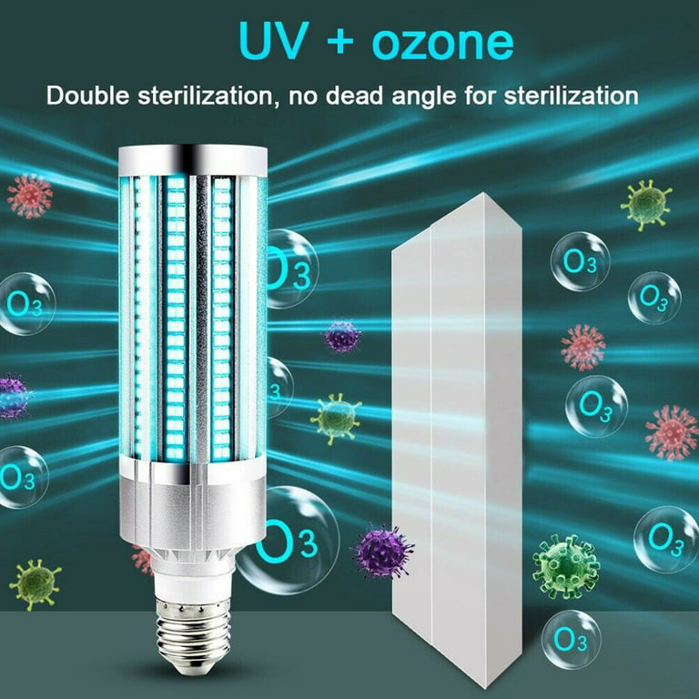 60W E27 UV Germicidal LED Corn Lamp Light Bulb Household Disinfection Sterilizer 